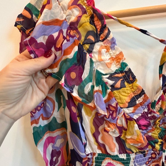 NWT Anthropologie The Odetta Ruffled V-Neck Maxi Dress - Picture 11 of 12